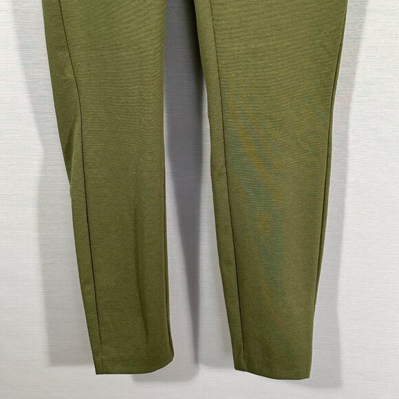 J Crew Pants Womens Small Any Day Pant In Echo Ponte Green Knit Back Zipper - Picture 3 of 9
